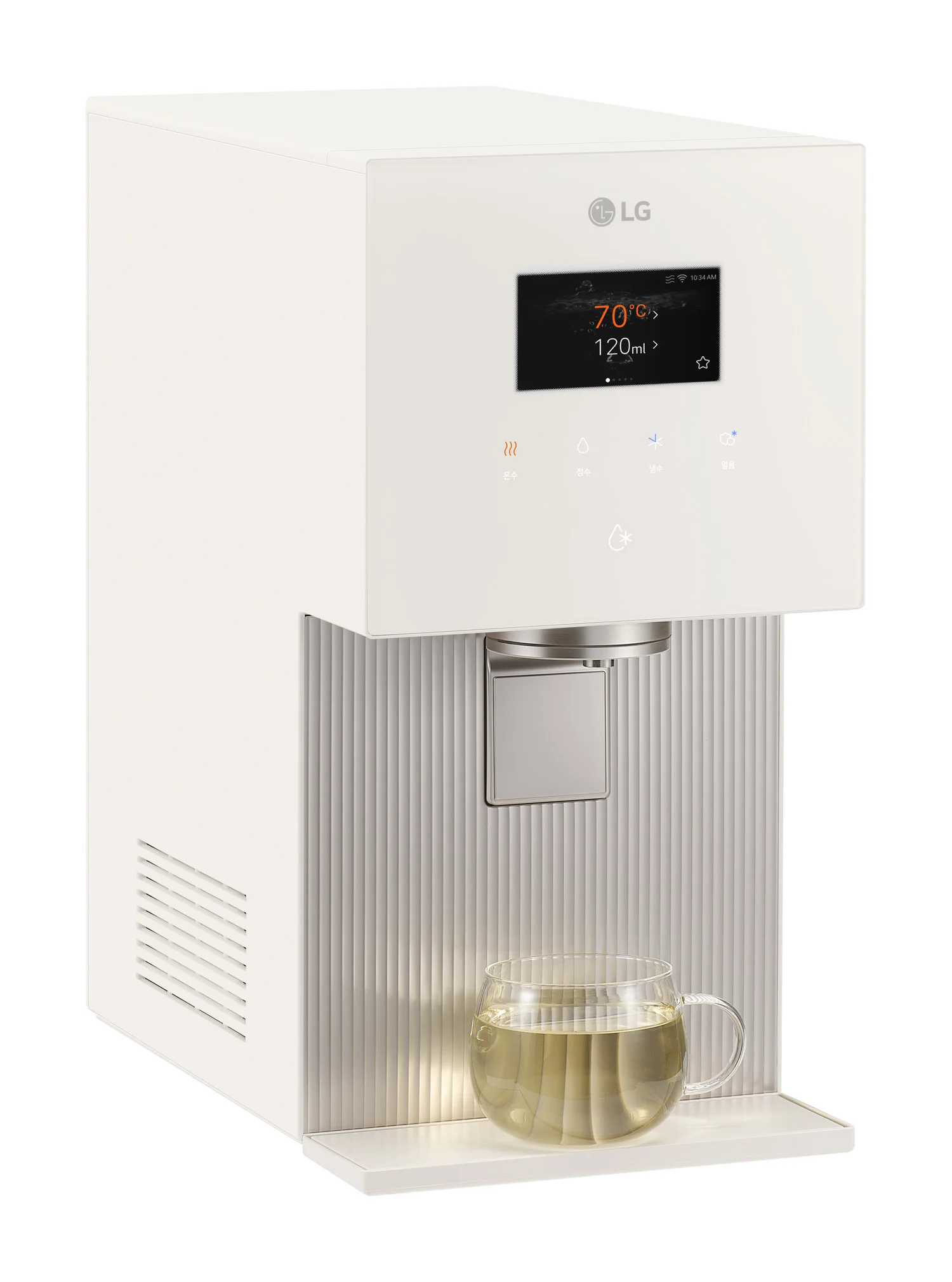 카밍 베이지 LG 냉동얼음정수기 WD722RE 측면